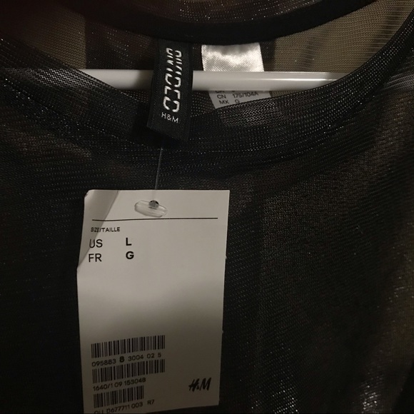 H&M glitter mesh top - Picture 2 of 2